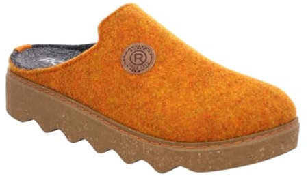 Rohde Foggia-D Women's Slippers, Slippers, Felt Slippers, Cuddly Warm, Warm Lined, Orange, 6 UK