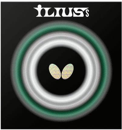 Butterfly Ilius S Table Tennis Rubber Sheet - Professional Long Pips Rubber Sheet - Available in 0.5, 1.1, and 1.3 Sponge Thicknesses - Red or Black - Made in Japan