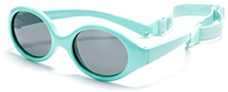 Kiddus Gafas de Sol Bebé 0 a 12 Meses, Recién Nacido y Neonato, Polarizadas CAT3 UV400, Bebés Niño Niña, Muy Flexibles de TPE, con Banda Ajustable, Sin BPA, Cumple Normativa ISO y CE