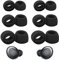 6 Pairs Replacement Ear Tips for Gal-axy Buds-Pro, Silicone Earbuds Cap Compatible with Sam-sung SM-R190 Non-Slip Rubber Eartips Earplugs with Filters,Noise Reduction Earplugs(S/M/L) (Black)