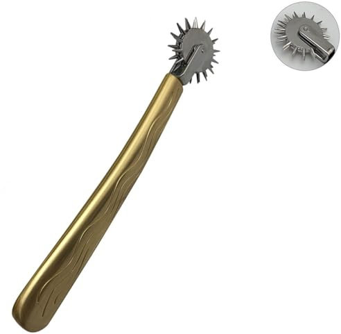 Nervenrad Edelstahl Sex Faszienrad Pferd Rohrstock Flogger Nervenrädchen Massagerad Massageroller Bdsm Toys Mit Verchromtem Griff Sm Masochismus Requisiten Metall 2 Rad