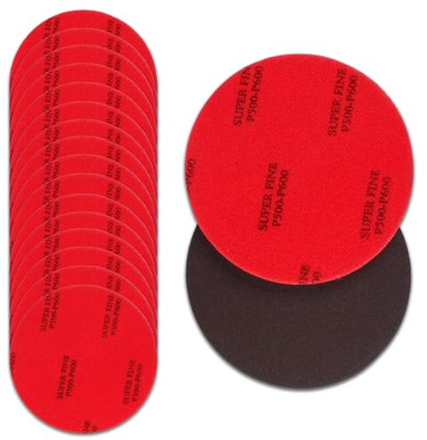 Set di Spugne Abrasive - Ideale per Keranet Mapei, Sverniciatore per Legno e Carta Vetrata - 18 Pezzi di Carta Abrasiva per Legno con 9 Specifiche Diverse