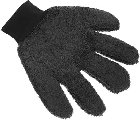 Luxshiny Guanto Lavaggio Auto Microfibra Guanto per Pulizia Auto Morbido Strumento Versatile Facile da Usare e Portatile Colore Nero
