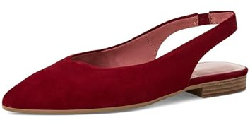Tamaris décolleté slingback da donna con tacco a blocco rosso 37 EU