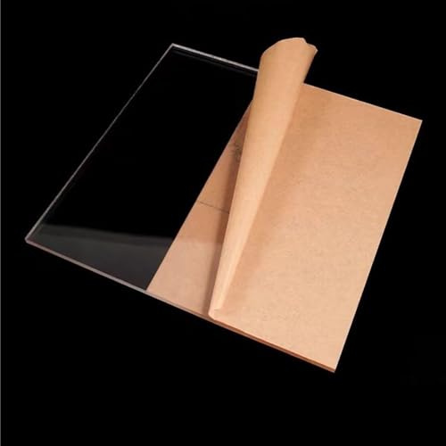 Fyrkantig akrylskiva, plastskiva, 100x100 mm klar, tjock 1-20 mm panel for hemmafixeringsmaterial(15mm)