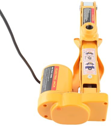 Ausla Gato Eléctrico para Coche, Elevador de Tijera Portátil de 12 V con Luz LED, Capacidad de 3 Toneladas para Cambios de Neumáticos de Emergencia y Uso en Garaje
