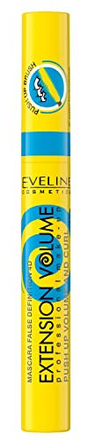 Eveline Cosmetics Extension Volume Mascara - Volumizing & Curling 4D False Definition für dramatische Augen, 10 ml