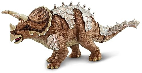Safari Ltd. Armored Triceratops Figurine - Detailed 8 Dinosaur Figure - Educational Toy for Boys, Girls, and Kids Ages 3+