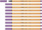 STABILO - Fineliner - point 88-10er Pack - grauviolett