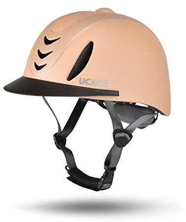LIONCIANO Reitkappe Reiterhelm Unisex Jugend, Jugendlich Trendiger Verstellbarer Reiterhelm, Reithelm Kinder Mädchen und Damen, Schützen Sie die Sicherheit Reitbegeisterter(Khaki, M50-55cm)
