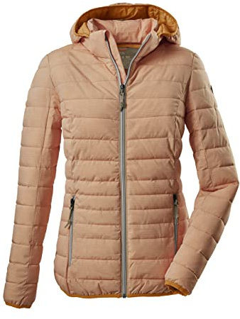 G.I.G.A. DX Damen Casual Funktionsjacke in Daunenoptik mit abzippbarer Kapuze - Uyaka Stripe, hellapricot, 36, 34313-000