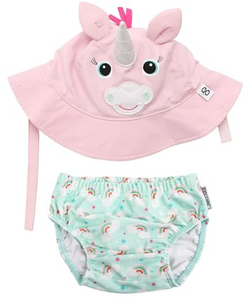 Set Baby Costumino Contenitivo + Cappellino - Allie l'Alicorno - UPF 50+ - L