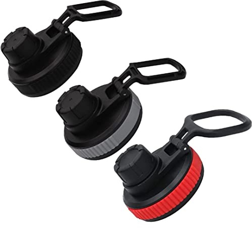 Austausch von Flash Deckel für 12/18/20/24/32/40/64 Unzen 3pcs Wasserflasche Deckel Ersatz Auto Flip breites Mund Leckdosenflasche Wasserflasche mit Handring für Sportflaschen, Wasserflasche Deckel E