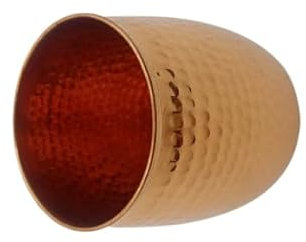 Seven Chakra Tree Gobelet en cuivre martelé de qualité supérieure - Verre 100 % cuivre pur pour bien-être ayurvédique et détox - Fabriqué à la main, finition rustique, 300 ml