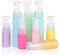 6Pcs Macaron Color Empty Refillable Cream Lotion Pump Bottle Portable Travel Cosmetic Bottles Container Pot for Shower Gel Serums Body Lotion Shampoo Toiletries Liquid Containers (10ML)