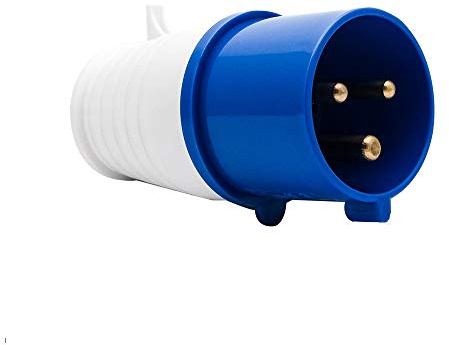 Spina e presa industriale blu MASO 32A 220v IP44 Spina e presa a muro per siti industriali a 3 pin Presa impermeabile IP44 per connettore 2P + terra maschio/femmina (#023)