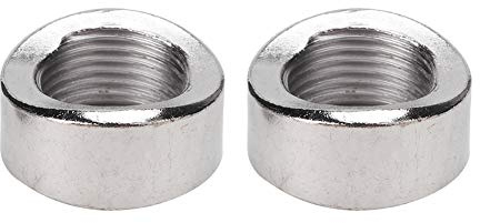 Bouchon de l'écrou du capteur d'oxygène, 2 pièces Bouchon de l'écrou cranté de la courbe du capteur d'oxygène M18 X 1,5 fils en acier inoxydable
