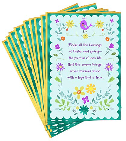 Hallmark Dayspring Pack of Religious Easter Cards, Blessings (10 Cards with Envelopes)