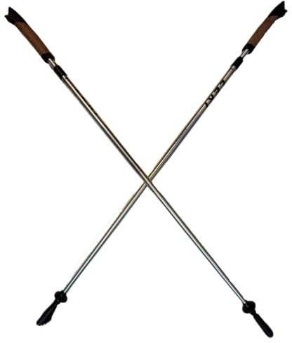 LEKI Nordic Walking Energy Titanium I Adjustable Walking Poles 100-125cm