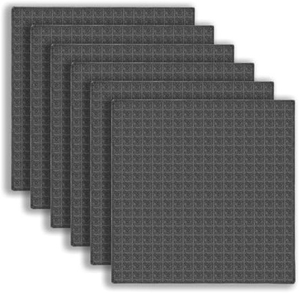JCUGSBS Paño de Limpieza de Microfibra, Toallas de Microfibra Multiusos, Trapos de Limpieza sin Rayas, Paquete de 6, Gris, tamaño 25 x 25 cm