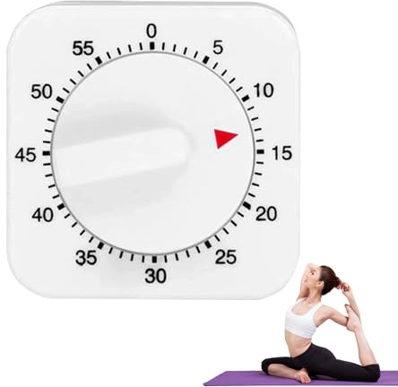 1PCS Kitchen Timer 0-60 Minute Timing Egg Timers for Boiling Eggs Adjustable Cooking Timer Square Kitchen Timers for Cooking Baking Boiling Eggs Toothbrush Classroom Shower