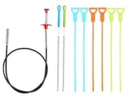 9 Pezzi Stura Lavandini E Scarichi Sturalavandino Stura Tubi di Scarico Sturalavandini Stura Lavandino Wild Tornado Sink and Drain Cleaner Pour ponceuse à bande, limer, affûter et dérouiller