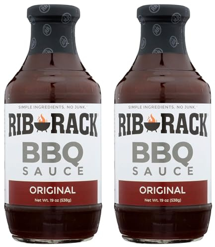 RIB Rack BBQ Sauce, Original 19 0z (2 pack)