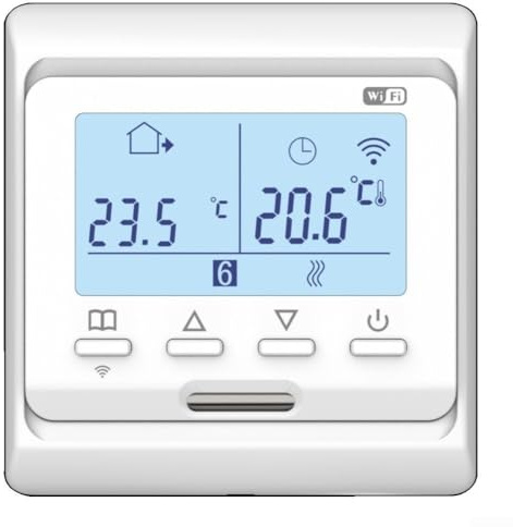 Termostato LCD de bajo consumo, con control preciso de temperatura con pantalla digital programable para sistemas de calefacción por suelo radiante (WIFI Water3A)