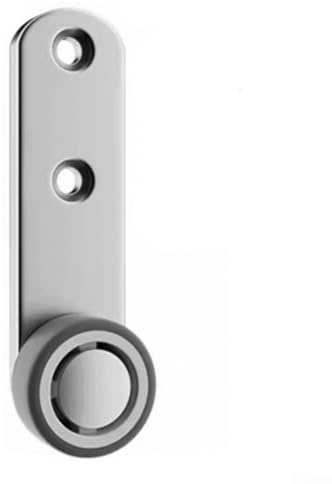 Side Mounted Wooden Door Support Wheel Galvanized Steel Pulley with Elastic Rubber Roller 100x28mm Stops Door Drooping Smooth Glide 1 Unit