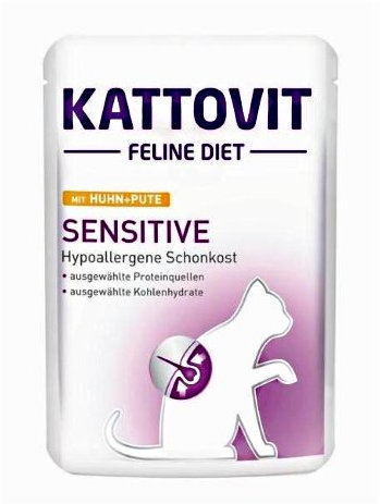 Kattovit Feline Diet Sensitive Huhn und Pute 6x85 g