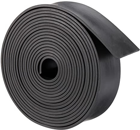 sourcing map Bande Caoutchouc Néoprène Solide Feuille Rouleau 3mm(T) x35mm(W) x6m(L), Bricolage Caoutchouc Joint, Étanchéité Rembourrage, Réduction Vibration Tapis