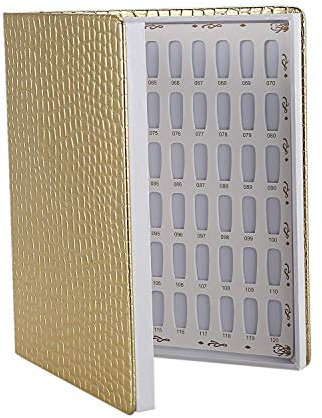 Jandra 120 Astuces Nail Color Art Display Book Vernis À Ongles Nuancier Color Chart Mignon Nail Art Chart pour Outil de de Manucure avec de Faux Ongles