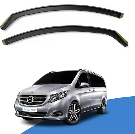 EdgeVisors Wind Deflectors for Mercedes-Benz Vito W447 MK3 2 Door Van 2pc | 2pc Set, In-Channel Rain Guards & Accessories