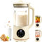 LMFUEN Automatic Soy and Nut Milk Maker,40oz Cold Drinks,27oz Hot Drinks,Food Processor,Rice Paste,Juice,Baby Food Hot Blender,Corn,Crushing Ice,Delay Start/Keep Warm/Boil Water (White)