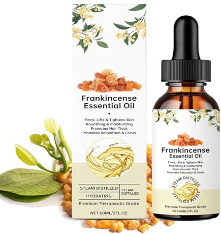 Premium Weihrauchöl – Pure, Weihrauchöl Bio für Haut, Weihrauchöl Gesicht Bio, Natural Weihrauchöl, Frankincense, Aromatherapy, Best Weihrauchöl for Face, Falten Bei Narben, Deep Nourishing (1PC)