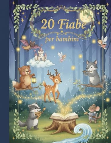 20 Fiabe del Bosco – Storie Illustrate per Bambini 1-7 Anni | Racconti con Morale, Amicizia e Avventure nella Natura