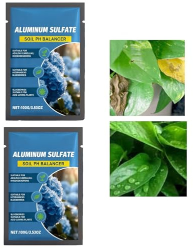 2 Pack Soil Acidifier, 100g PH Adjustment Amendments For Garden, Hydrangea Fertilizer To Turn Blue, Friendly Soil Conditioner For Home, Outdoor Plants, Pond, Flower Beds, And Gardening Enthusiasts