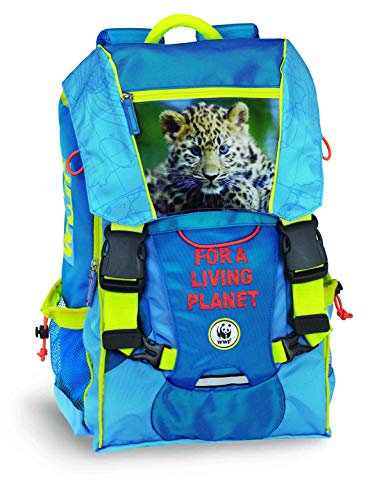 Erweiterbarer Kinderrucksack WWF Boy Adventure 60330 Schulkollektion 2019/2020, blau, Einheitsgröße