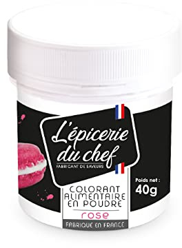 Epicerie du Chef Colorant Artificiel en Poudre Rose 40 g