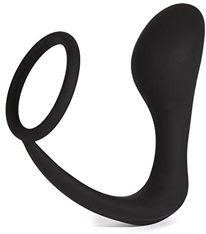 Lovehoney Inside Job Butt Plug & Cock Ring Anal Toy for Men, Black, 4 Plug