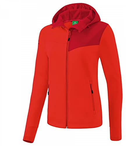 Erima Mujer Performance Chaqueta de softshell, rojo, 38