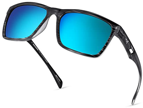 KastKing FlatRock Polarized Sport Sunglasses for Men and Women, Ideal for Driving Fishing Cycling Running, UV Protection