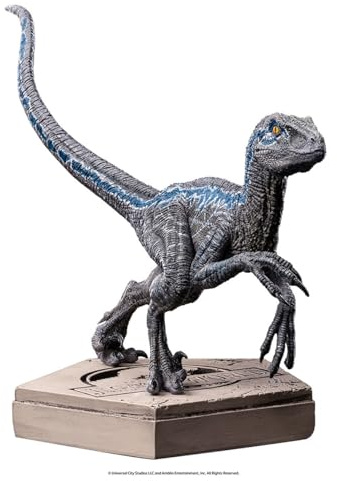 Iron Studios Jurassic World Icons Statue Velociraptor Blue 9 cm