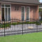 Homgoday Gartenzaun mit Speerspitzen Zauntor Schmuckzaun Metallzaun Zaun Zaunelemente Stahlzaun Gitterzaun Schwarz 140 cm Stahl