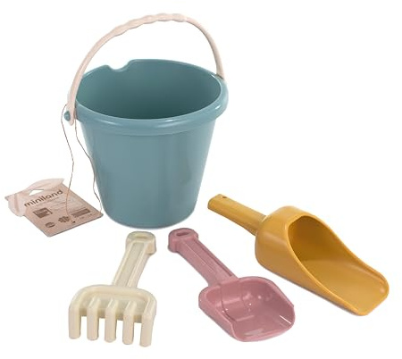 Miniland ECO Junior Sand Set - Beach toy for children with different tools to play in the sand