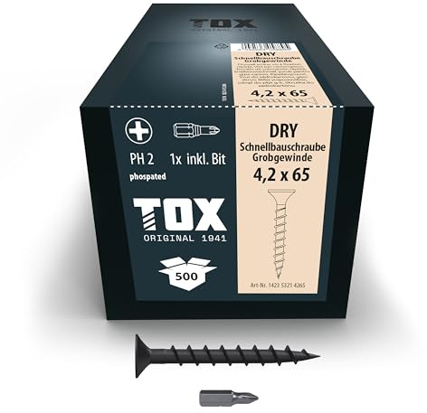 TOX Schnellbauschrauben DRY GG 4,2 x 65 mm, 500 Stk.