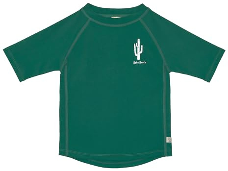 LÄSSIG Baby Kinder Schwimmshirt Badeshirt Kurzarm mit UV-Schutz/Short Sleeve Rashguard Cactus Green, 7-12 Monate, Größe: 74/80