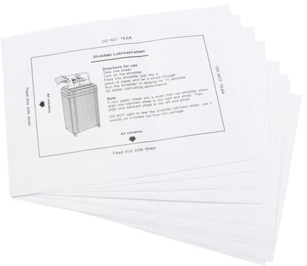 TOGEVAL 8St professionelles Aktenvernichteröl Ölpapier Schmierölpaket