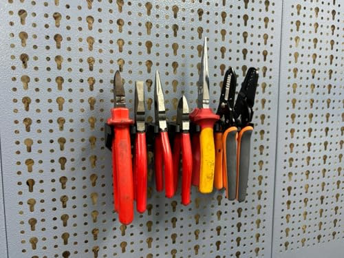 Alicates soporte adecuado para pared perforada Küpper y Eurolochung 45 mm Eurolochwand como Tegometall Kreher y Ondis Systemhalter Lochwand Accesorios para alicates (Alicates 22)