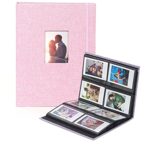 Berfea 208 fickor mini fotoalbum för Fujifilm Instax Mini 13 12 11 9 8 40 99 90 Evo LiPlay 5 x 8 tums film, album kompatibel med Polaroid Snap/Z2300/SocialMatic Instant & Zip skrivare